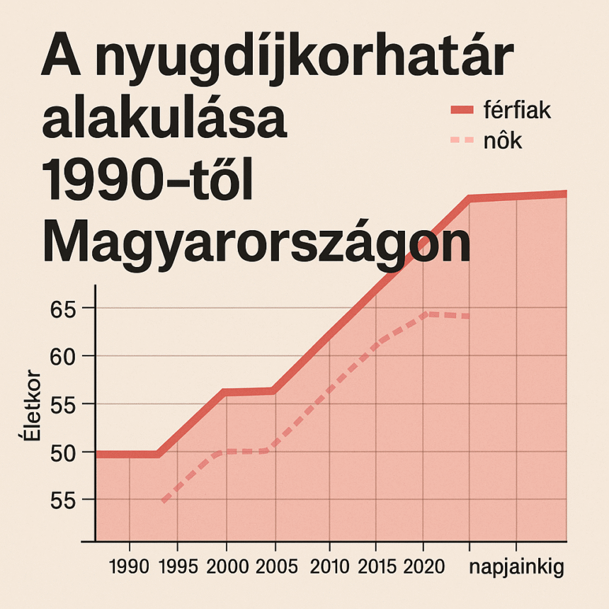 A nyugdíjkorhatár alakulása 1990-től Magyarországon - penzugyekokosan.hu