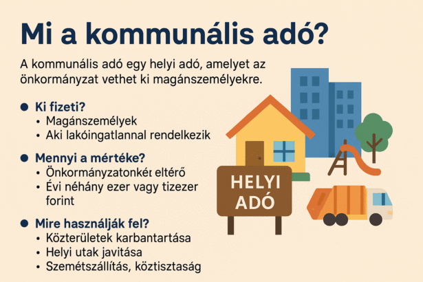 Mi a kommunális adó? Egyszerűen szemléltetve