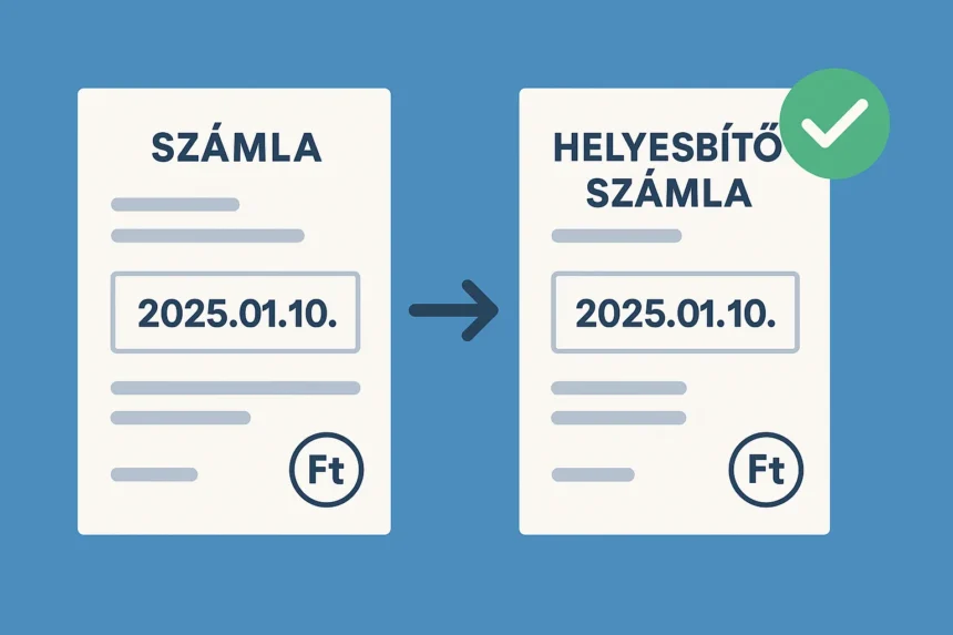 Helyesbítő számla teljesítési dátuma - Hogyan csináld?