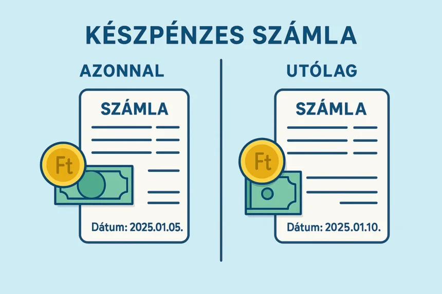 Készpénzes számla kiállítása utólag: mikor és hogyan?
