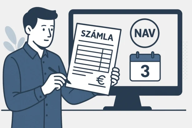 Kézi számla bejelentése a NAV felé hány napon belül esedékes? Mutatjuk