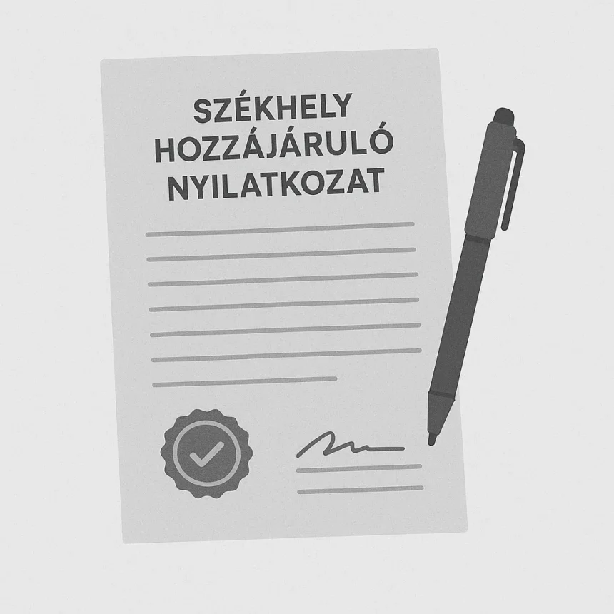 Székhely hozzájáruló nyilatkozat minta