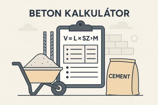 Online beton kalkulátor a pontos számítás érdekében