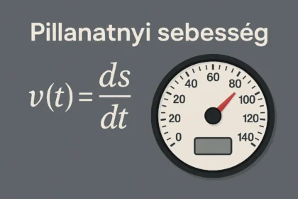 Tudd meg hogyan történik a pillanatnyi sebesség kiszámítása