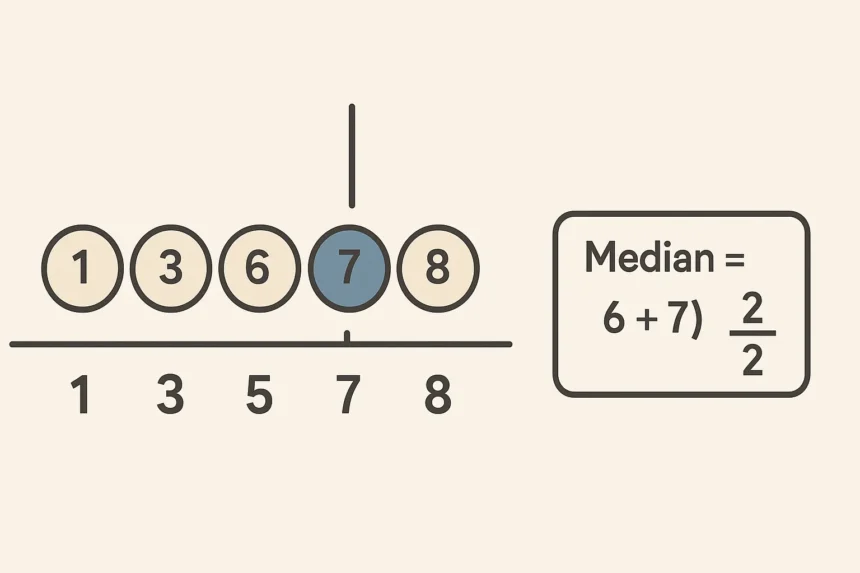 A medián fogalma és kiszámítása